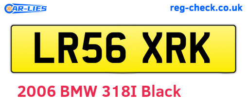 LR56XRK are the vehicle registration plates.