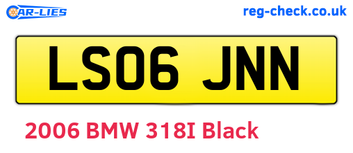 LS06JNN are the vehicle registration plates.