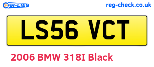 LS56VCT are the vehicle registration plates.