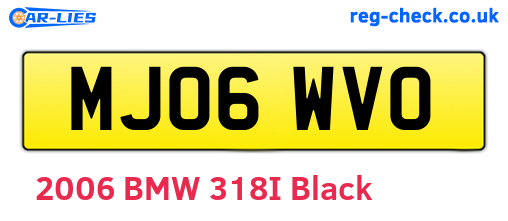 MJ06WVO are the vehicle registration plates.