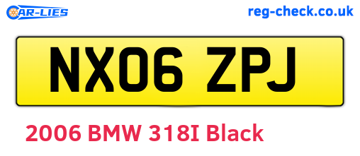 NX06ZPJ are the vehicle registration plates.