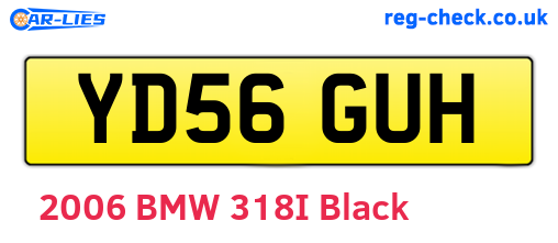 YD56GUH are the vehicle registration plates.