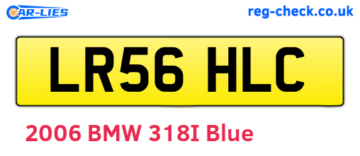 LR56HLC are the vehicle registration plates.