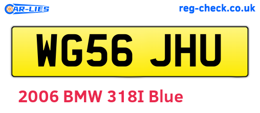 WG56JHU are the vehicle registration plates.