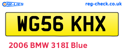 WG56KHX are the vehicle registration plates.