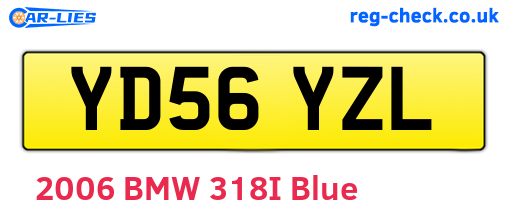 YD56YZL are the vehicle registration plates.