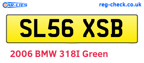 SL56XSB are the vehicle registration plates.