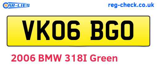 VK06BGO are the vehicle registration plates.