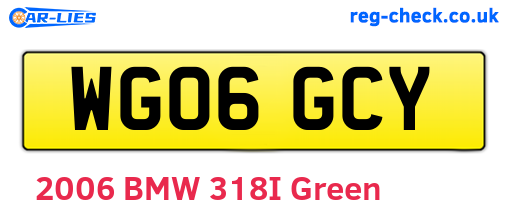 WG06GCY are the vehicle registration plates.