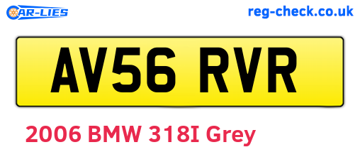 AV56RVR are the vehicle registration plates.