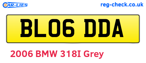 BL06DDA are the vehicle registration plates.