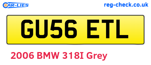 GU56ETL are the vehicle registration plates.