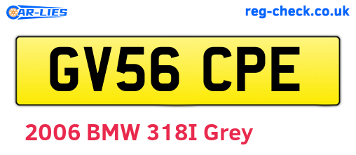 GV56CPE are the vehicle registration plates.