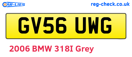 GV56UWG are the vehicle registration plates.
