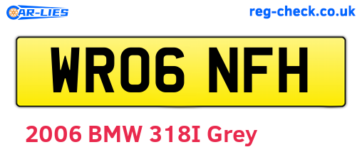 WR06NFH are the vehicle registration plates.