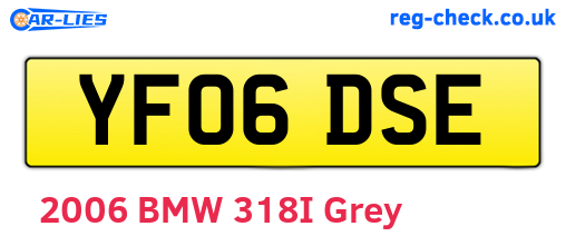 YF06DSE are the vehicle registration plates.