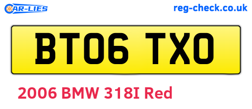 BT06TXO are the vehicle registration plates.