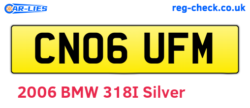 CN06UFM are the vehicle registration plates.