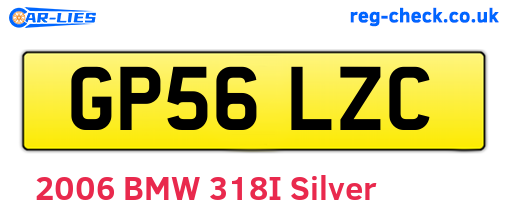 GP56LZC are the vehicle registration plates.