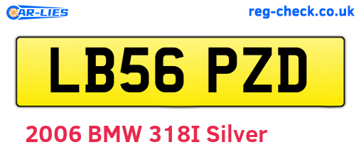 LB56PZD are the vehicle registration plates.