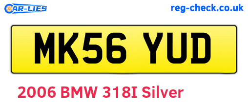MK56YUD are the vehicle registration plates.