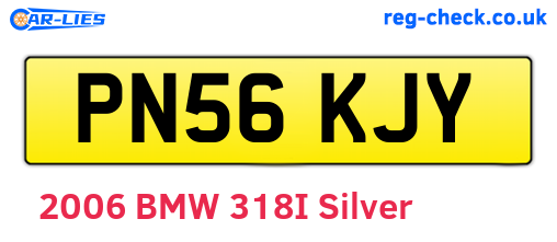 PN56KJY are the vehicle registration plates.
