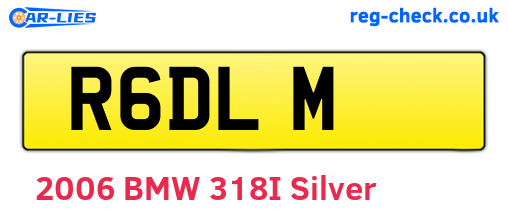 R6DLM are the vehicle registration plates.