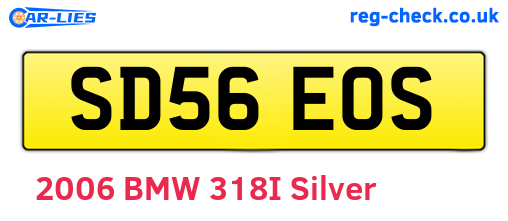 SD56EOS are the vehicle registration plates.