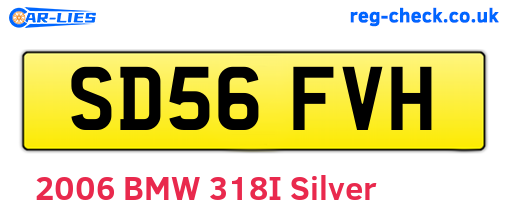 SD56FVH are the vehicle registration plates.