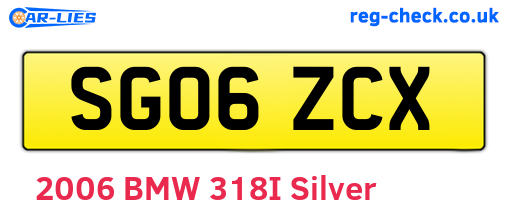 SG06ZCX are the vehicle registration plates.