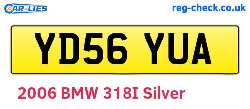 YD56YUA are the vehicle registration plates.