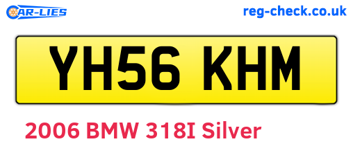 YH56KHM are the vehicle registration plates.