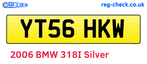 YT56HKW are the vehicle registration plates.