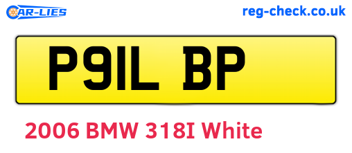 P91LBP are the vehicle registration plates.