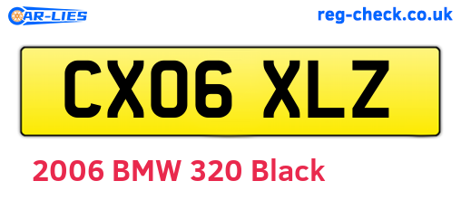 CX06XLZ are the vehicle registration plates.