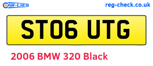 ST06UTG are the vehicle registration plates.