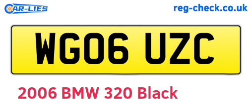 WG06UZC are the vehicle registration plates.