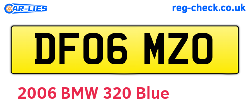 DF06MZO are the vehicle registration plates.