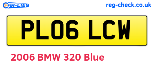 PL06LCW are the vehicle registration plates.