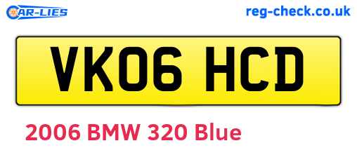 VK06HCD are the vehicle registration plates.
