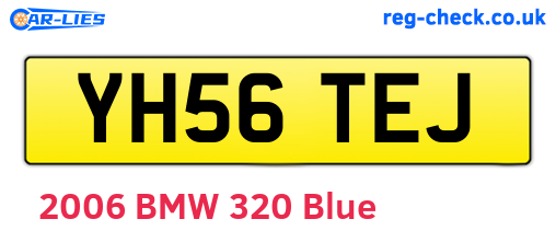 YH56TEJ are the vehicle registration plates.