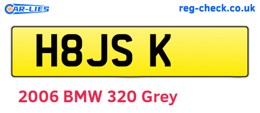 H8JSK are the vehicle registration plates.
