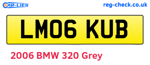 LM06KUB are the vehicle registration plates.