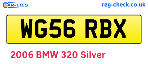 WG56RBX are the vehicle registration plates.