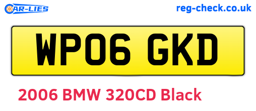 WP06GKD are the vehicle registration plates.
