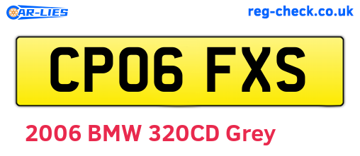CP06FXS are the vehicle registration plates.