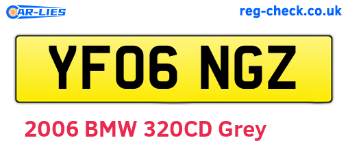 YF06NGZ are the vehicle registration plates.