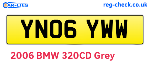 YN06YWW are the vehicle registration plates.