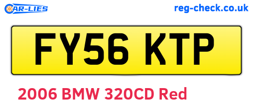 FY56KTP are the vehicle registration plates.
