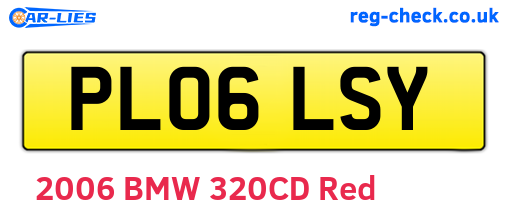 PL06LSY are the vehicle registration plates.